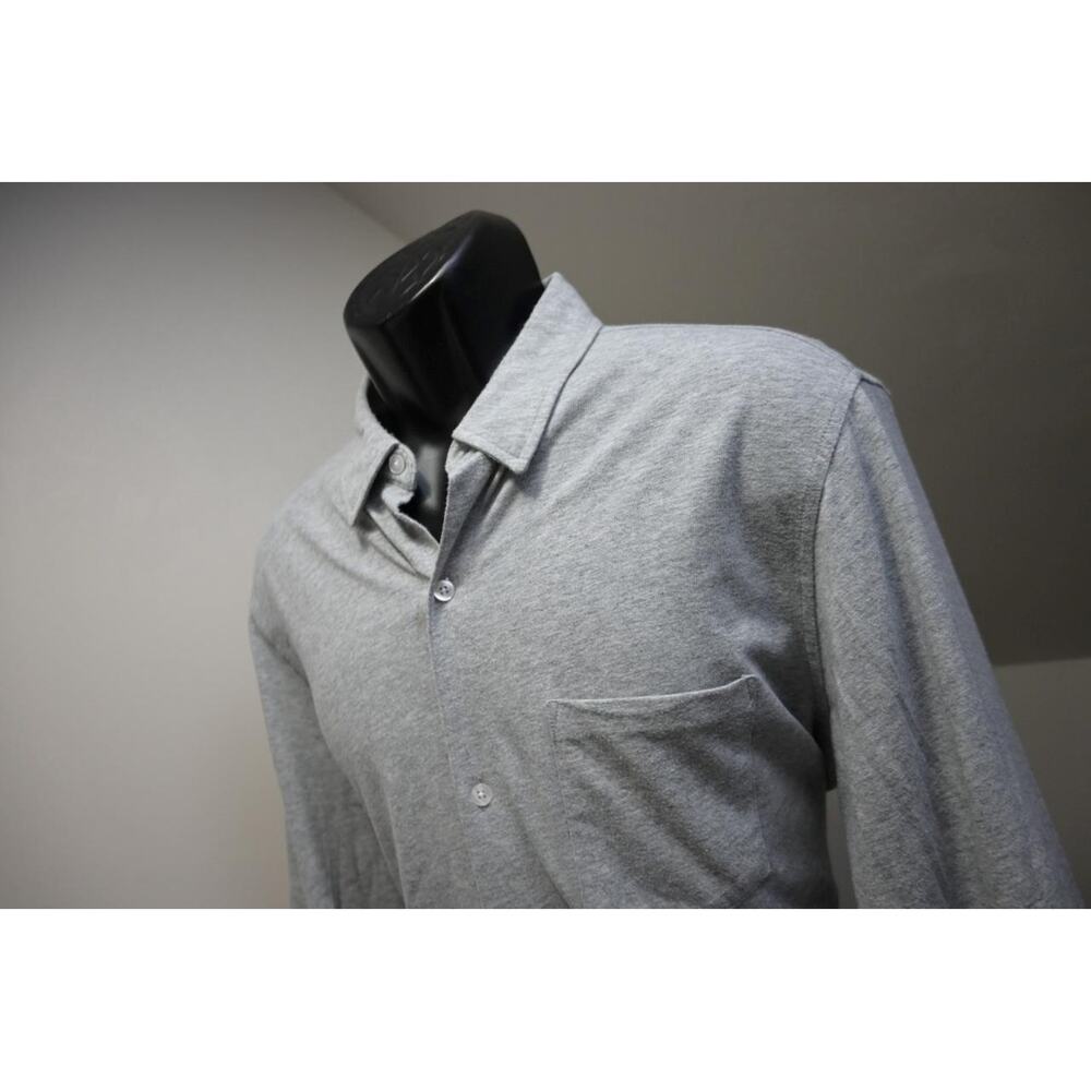 Bonobos Dress Shirt Slim Fit Gray Casual Button Up Long Sleeve Mens Large Short
